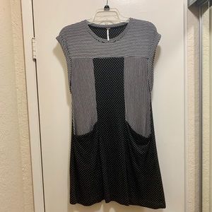 Free People polka dot and stripe dress